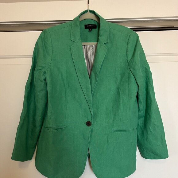 100% Linen Talbots Blazer - Picture 7 of 9